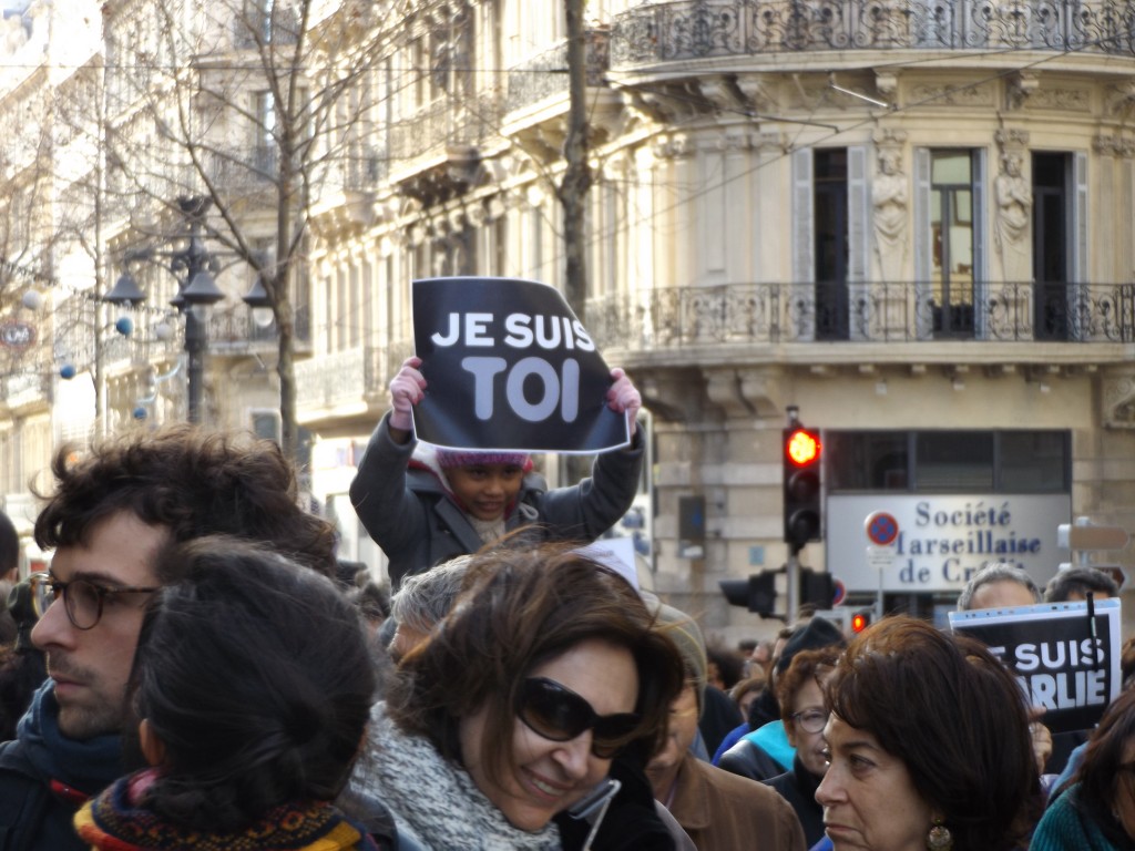 Manifestations pour Charlie à Marseille