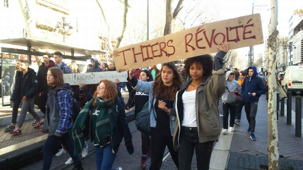 Thiers dans la manifestation marseillaise