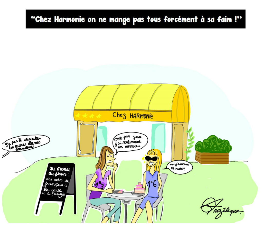 Chez Harmonie, on ne mange pas tous forcément à sa faim! Chez Harmonie, on ne mange pas tous forcément à sa faim!