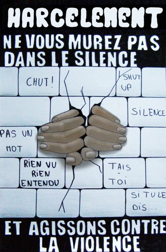Affiche contre le harcèlement Affiche contre le harcèlement